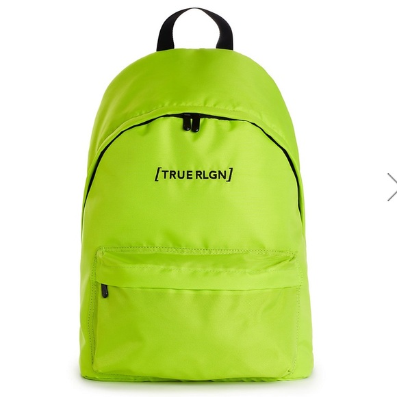 true religion backpack yellow